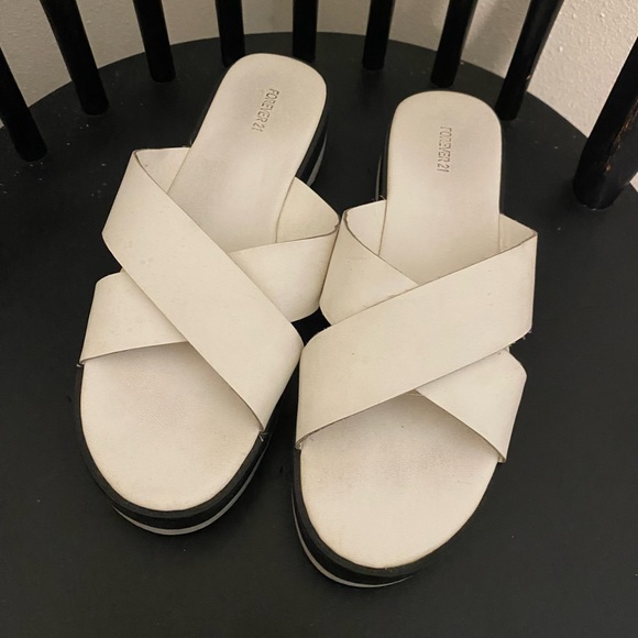 White Forever 21 Platform Sandals - Picture 2 of 6